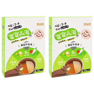 農純鄉 寶寶高湯 鳳梨牛 6個月以上 4包, 600g, 2盒