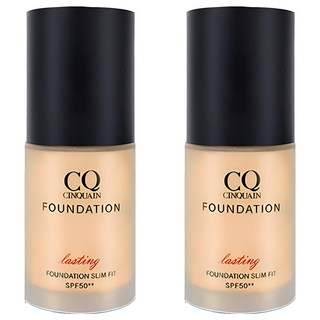 CINQUAIN 思珂 3D光感精華粉底 SPF50+ 15種美容成分, 自然色, 2瓶