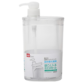 LEC 按壓空瓶 850ml, 1個, 透明色