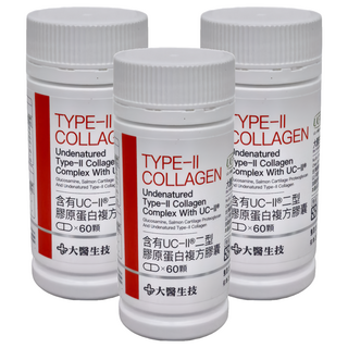 大醫生技 含有UC-II®二型膠原蛋白複方膠囊, 36g, 60顆, 3罐