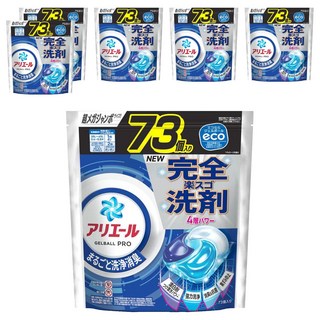 ARIEL 日本原裝進口 4D抗菌洗衣球 經典抗菌 藍色, 73顆, 6袋