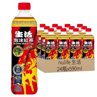 Nulife 生活 泡沫紅茶，古法高溫萃取，台灣特有風味, 590ml, 24瓶