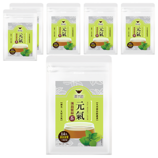 漢茶道 漢方草本茶包 漢茶壹號 元氣紫蘇薄荷茶, 4g, 14包, 6袋