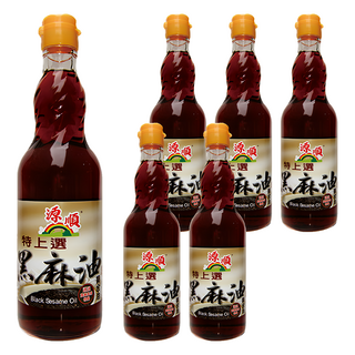 源順 特上選黑麻油 低溫製法 環保無污染, 570ml, 6瓶