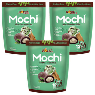 ROYAL FAMILY 皇族 薄荷巧克力脆片風味麻糬, 3個, 180g