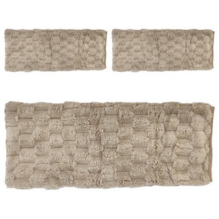 CB JAPAN carari poco格紋系列 超細纖維毛巾 典雅棕 W800 x D300mm, 3條