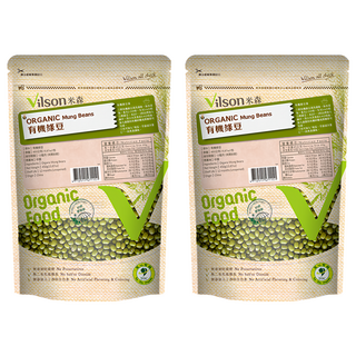 Vilson 米森有機 100%有機綠豆, 450g, 2包