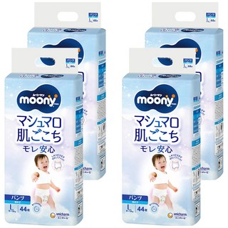 滿意寶寶日本版 頂級超薄褲型尿布 男童款 9~14kg, L, 176片