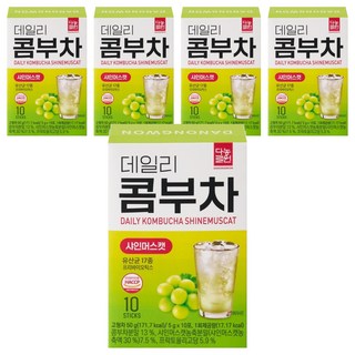 Danongwon 乳酸菌康普茶 麝香葡萄, 5盒, 10包, 5g