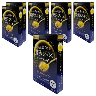 utena 佑天蘭 黃金果凍面膜 W膠原蛋白 W蜂王乳 W玻尿酸, 3片, 6盒