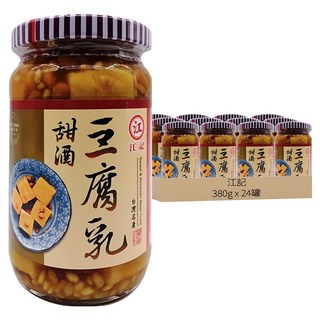 江記 甜酒豆腐乳, 380g, 24罐