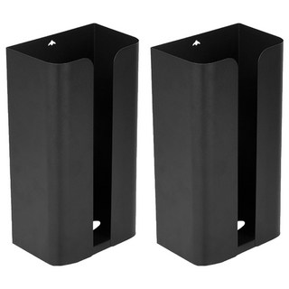 葉子小舖 U型磁吸衛生紙架, 黑色, 2個