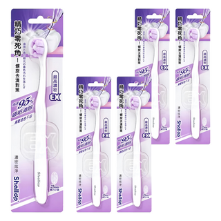 Shallop 刷樂 濃密炫淨牙刷 顏色隨機, 1入, 5支