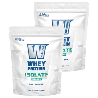 義美生醫 W PROTEIN 分離乳清蛋白 低脂低糖低乳糖, 500g, 2包