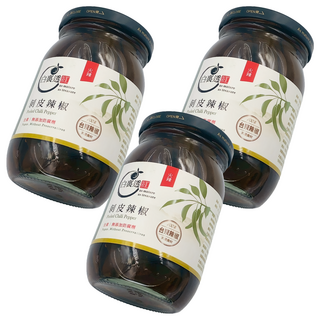白裏透紅 剝皮辣椒 火辣, 3個, 450g