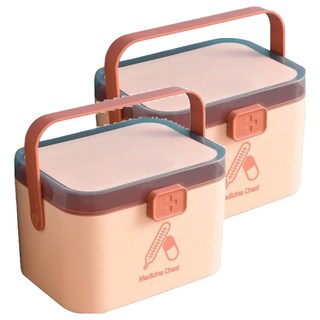 北歐風多功能小藥箱, 2個