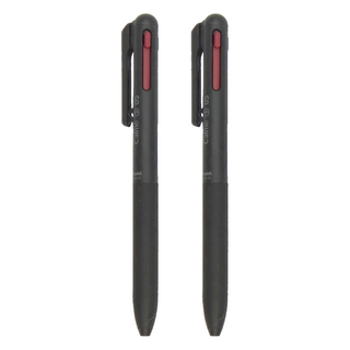 Pentel 飛龍文具 Calme 靜暮 3色輕油性筆 0.5mm - 黑桿, XBXAC35A, 2個