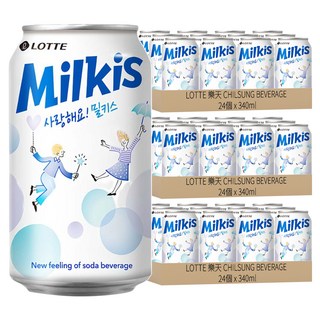 LOTTE 樂天 CHILSUNG BEVERAGE 優格風味碳酸飲, 340ml, 72罐