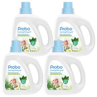 Probo 博寶兒 植萃溫和洗衣精 植物系配方 去污、驅螨、制菌, 1.1kg, 4瓶