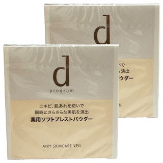 d program 敏感話題 敏弱蜜粉餅 10g, 2個, 膚色