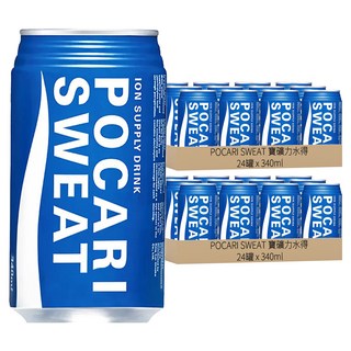 POCARI SWEAT 寶礦力水得 340ml 罐裝 (24罐/箱), 補充水分與電解質, 48罐