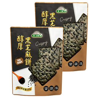 統一生機 醇厚黑芝麻餅, 2個, 124g
