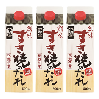 創味 壽喜燒用醬 500ml 道地日式風味 家庭聚餐首選, 3瓶