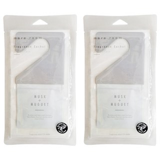 more room 衣物香氛掛袋, 120g, 2包, 白麝香 + 鈴蘭