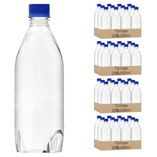 Tamsaa 無標籤氣泡水, 500ml, 80瓶