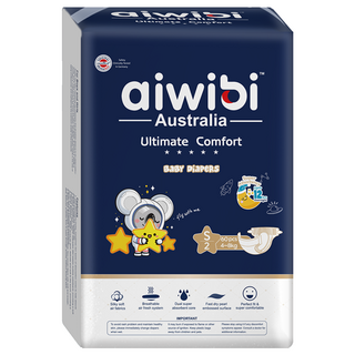 aiwibi 愛薇彼 夜用甄柔瞬吸 黏貼型尿布 4~8kg, S, 60片