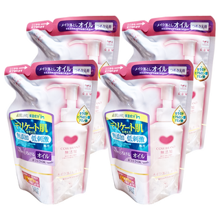 COW STYLE 牛乳石鹼 無添加卸妝油補充包, 130ml, 4包