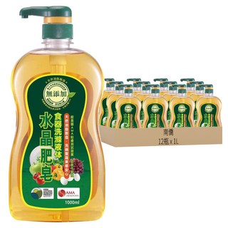 南僑水晶 水晶肥皂食器洗滌液體, 1L, 12瓶