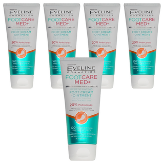 EVELINE 足部護理霜 MED+ 再生足霜-軟膏 適用於老繭和皮膚龜裂, 100ml, 1入, 5條
