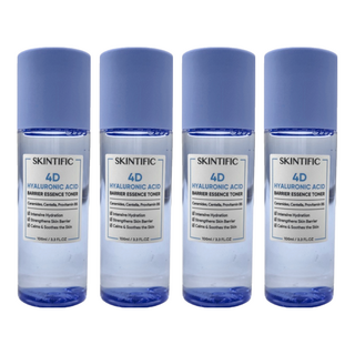 SKINTIFIC 4D 透明質酸屏障精華化妝水, 100ml, 4瓶