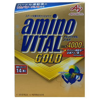 AJINOMOTO 味之素 黃金級胺基酸 bcaa amino vital 4.7g, 14包, 1盒