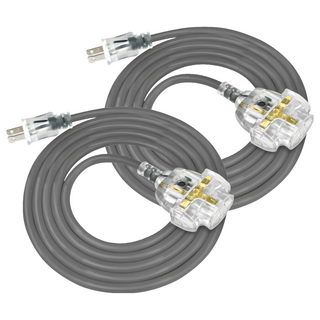 PowerSync 群加 2P 1擴3插工業用動力延長線 TU23V810, 10m, 灰色, 2條