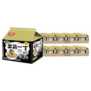NISSIN 日清 出前一丁 黑蒜油 豬骨湯味速食麵 100g, 60包