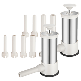 按壓式灌腸器，多規格灌腸頭，食品級材質，操作簡單，快速製作香腸, 單一商品, 2台