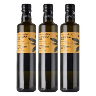 MAiMONA 瑪伊娜 嚴選100%冷壓初榨特級橄欖油, 500ml, 3瓶