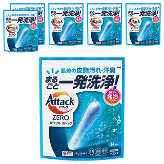 Attack ZERO ATTACK ZERO極效洗衣霸, 34顆, 6袋
