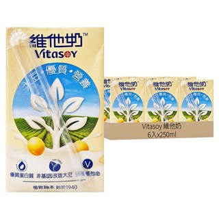 Vitasoy 維他奶 豆奶, 250ml, 6入