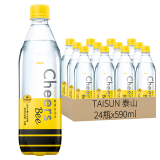 泰山 Cheers BEE 蜂蜜氣泡水 24瓶, 590ml
