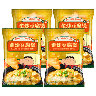 SUN FRIEND 金沙豆腐煲風味洋芋片 蠟筆小新聯名款, 60g, 4包
