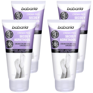 babaria 足部乾燥龜裂護理霜, 尿素配方 舒緩乾燥和敏感肌膚, 軟化角質 深層滲透 有效滋潤, 修護龜裂腳跟, 150ml, 1條, 4件
