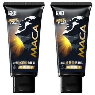 PON PON 澎澎 MAN 胺基酸洗面乳 麝香瑪卡, 100g, 2條