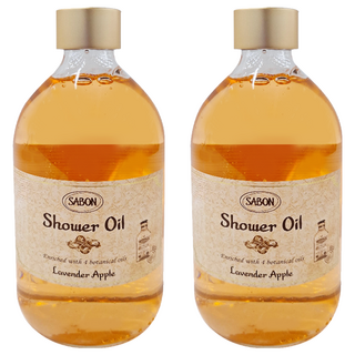 SABON 香蘋薰衣草沐浴油｜溫和清潔 保濕滋潤 身體護理, 500ml, 2瓶