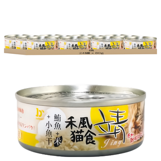 靖 禾風貓食米罐, 80g, 24罐