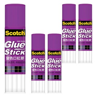 3M Scotch 無毒變色口紅膠, 21g, 5支