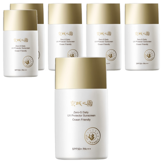 NARUKO 牛爾 京城之霜 台灣公司貨 零重力海洋友善輕膚防曬乳 SPF50+ PA+++, 50ml, 6瓶