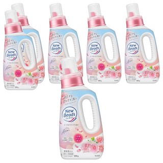 Kao 花王 New Beads 植萃香氛洗衣精 玫瑰 + 木蘭 粉色, 6個, 690g